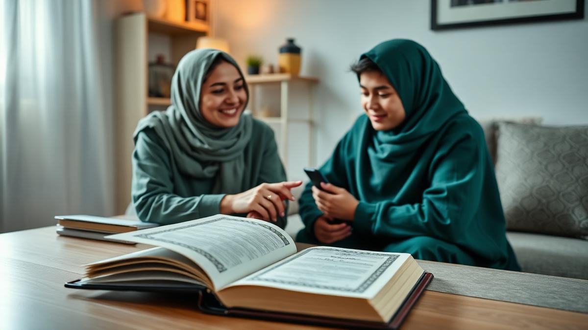 A warm teacher and student interaction during an online lesson