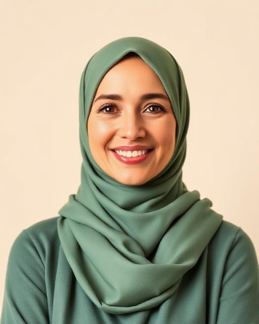 Portrait of Ustadha Maryam Saleh, qualified female Islamic Studies teacher at Quran Sciences