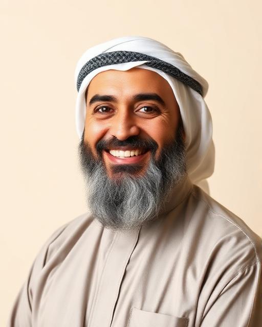 Portrait of Shaykh Ibrahim Hassan, senior Quran teacher and Hafiz at Quran Sciences